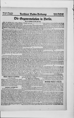 Berliner Volkszeitung on Mar 24, 1920