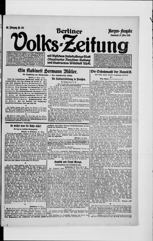 Berliner Volkszeitung vom 27.03.1920