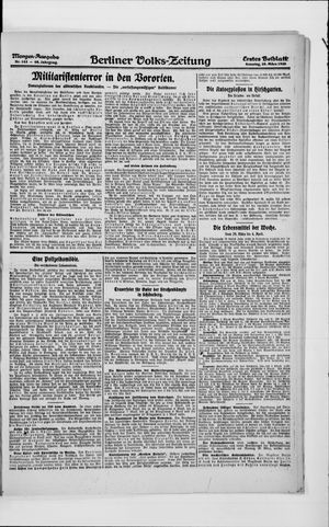 Berliner Volkszeitung on Mar 28, 1920