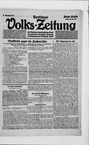 Berliner Volkszeitung vom 30.03.1920