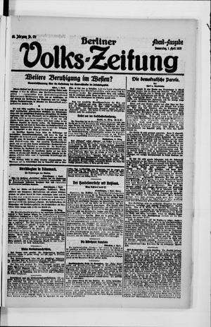 Berliner Volkszeitung vom 01.04.1920