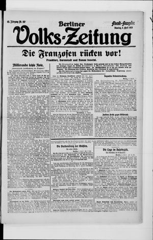 Berliner Volkszeitung vom 06.04.1920