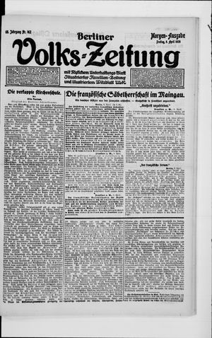 Berliner Volkszeitung vom 09.04.1920