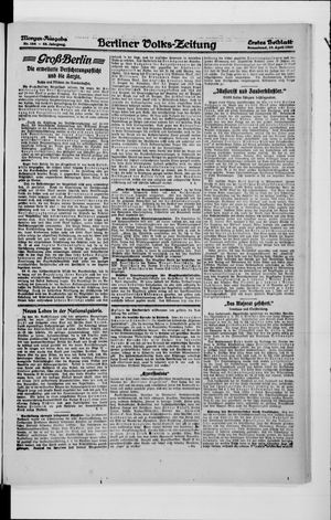 Berliner Volkszeitung on Apr 10, 1920