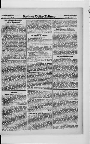 Berliner Volkszeitung vom 20.04.1920
