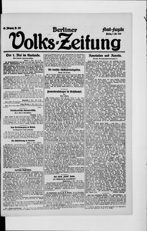 Berliner Volkszeitung on May 3, 1920