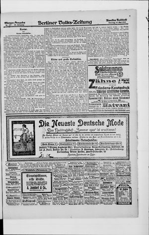 Berliner Volkszeitung on May 16, 1920