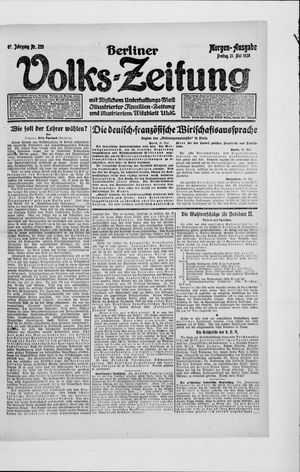 Berliner Volkszeitung vom 21.05.1920