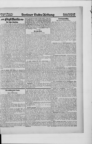 Berliner Volkszeitung on May 29, 1920