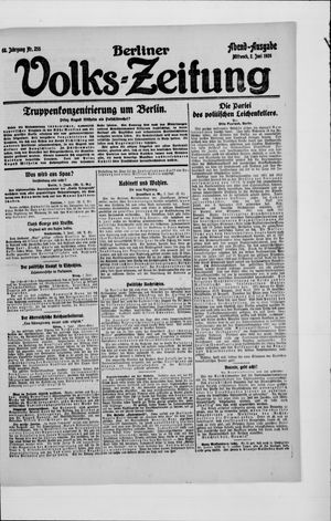 Berliner Volkszeitung vom 02.06.1920