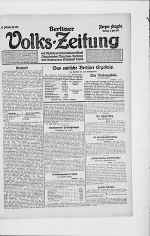 Berliner Volkszeitung vom 08.06.1920