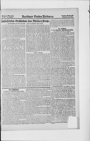 Berliner Volkszeitung vom 09.06.1920