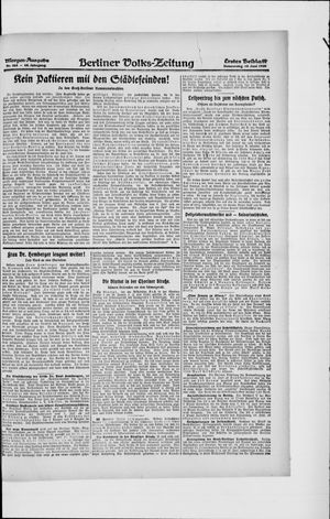 Berliner Volkszeitung vom 10.06.1920
