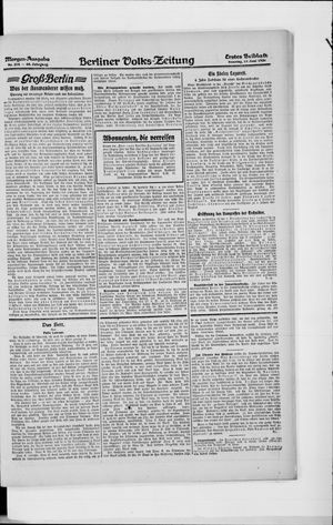 Berliner Volkszeitung vom 13.06.1920