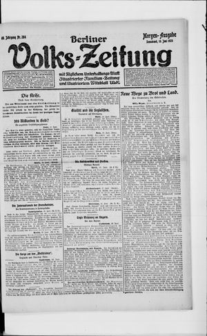 Berliner Volkszeitung vom 19.06.1920
