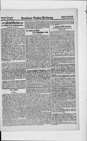 Berliner Volkszeitung vom 23.06.1920