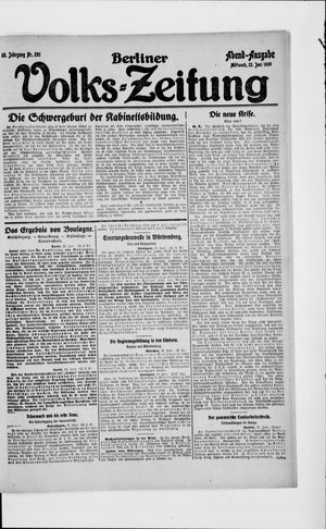 Berliner Volkszeitung on Jun 23, 1920