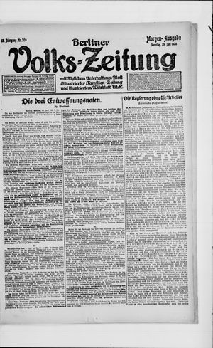 Berliner Volkszeitung vom 29.06.1920