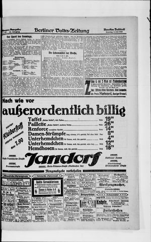Berliner Volkszeitung on Jul 4, 1920
