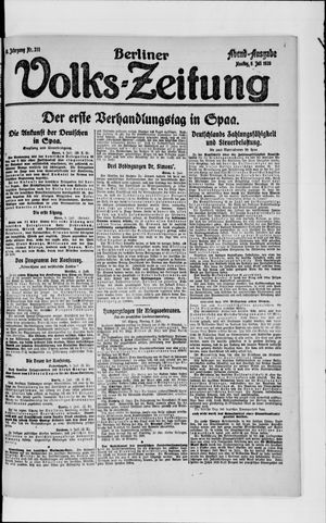 Berliner Volkszeitung vom 05.07.1920