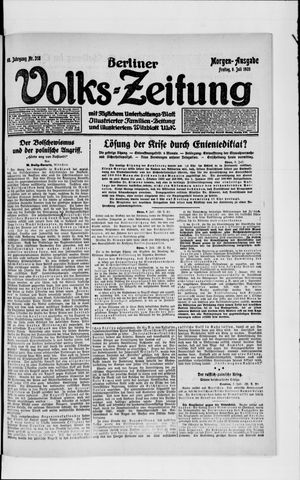 Berliner Volkszeitung vom 09.07.1920