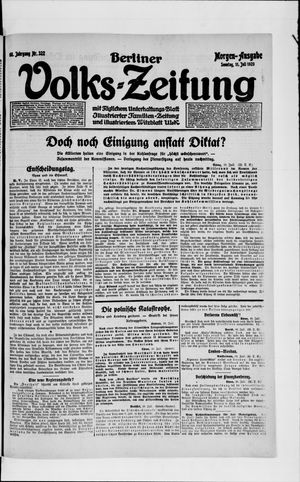 Berliner Volkszeitung vom 11.07.1920