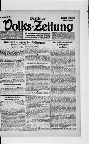 Berliner Volkszeitung vom 13.07.1920