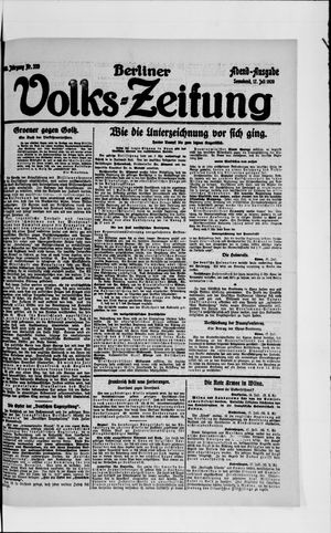 Berliner Volkszeitung vom 17.07.1920