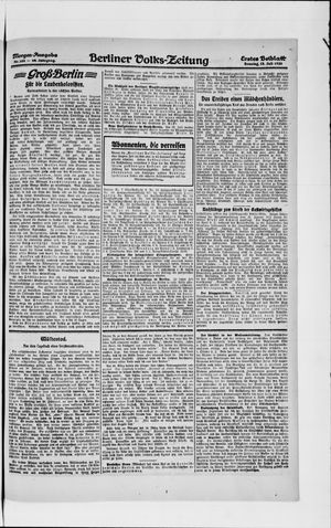 Berliner Volkszeitung vom 18.07.1920