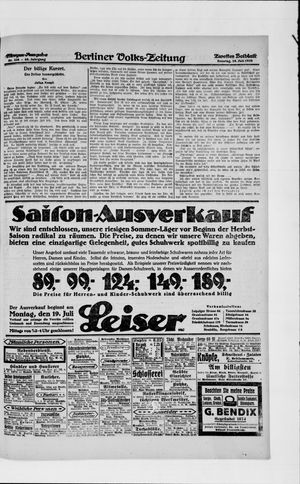Berliner Volkszeitung vom 18.07.1920