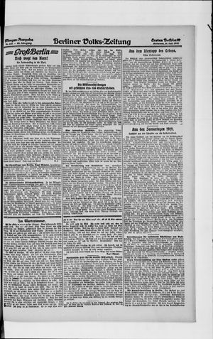 Berliner Volkszeitung vom 21.07.1920