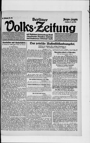 Berliner Volkszeitung vom 24.07.1920
