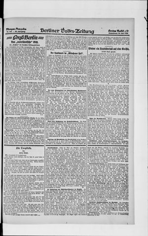 Berliner Volkszeitung vom 24.07.1920