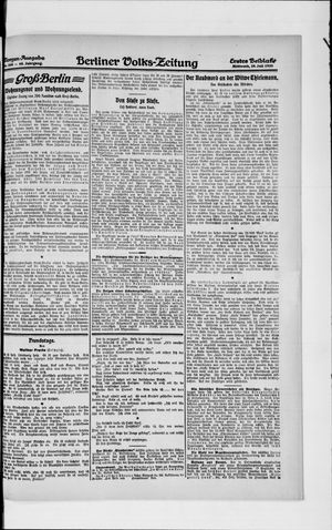 Berliner Volkszeitung vom 28.07.1920
