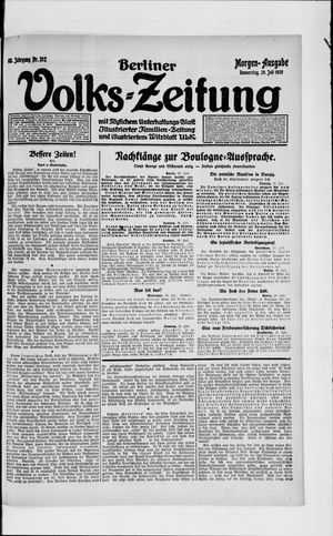 Berliner Volkszeitung vom 29.07.1920