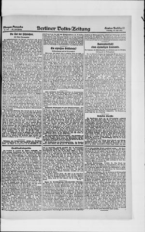Berliner Volkszeitung vom 30.07.1920