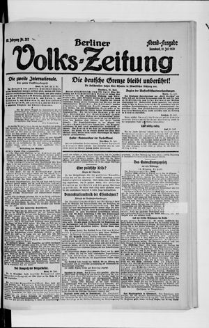 Berliner Volkszeitung vom 31.07.1920
