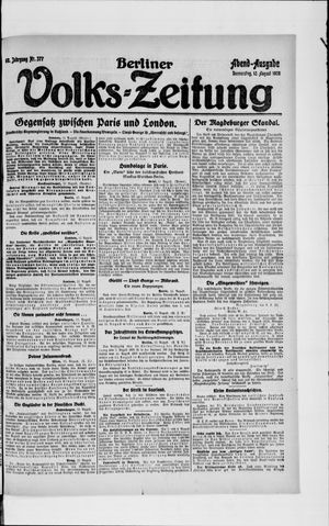 Berliner Volkszeitung vom 12.08.1920