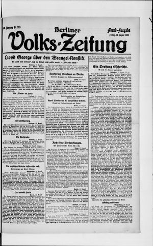 Berliner Volkszeitung vom 13.08.1920