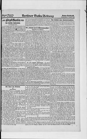 Berliner Volkszeitung vom 19.08.1920