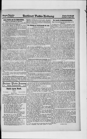 Berliner Volkszeitung vom 24.08.1920