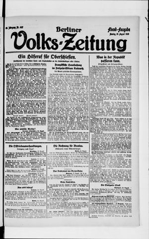 Berliner Volkszeitung vom 30.08.1920