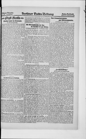 Berliner Volkszeitung vom 08.09.1920