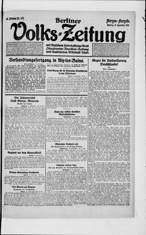 Berliner Volkszeitung vom 14.09.1920