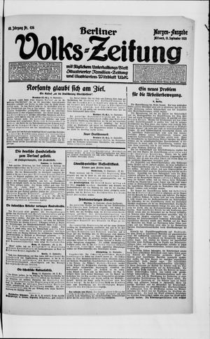 Berliner Volkszeitung vom 15.09.1920