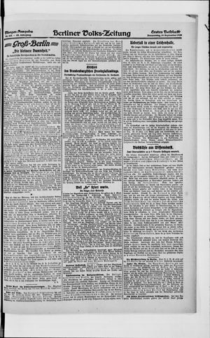 Berliner Volkszeitung vom 16.09.1920