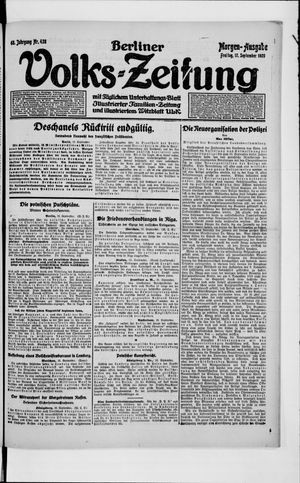 Berliner Volkszeitung vom 17.09.1920