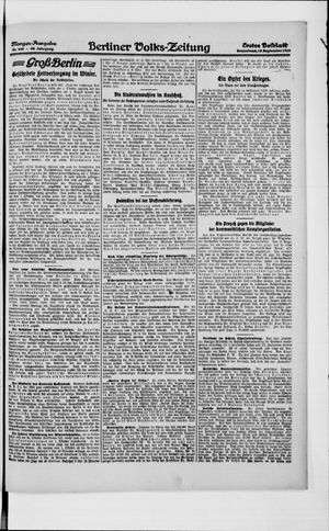 Berliner Volkszeitung vom 18.09.1920