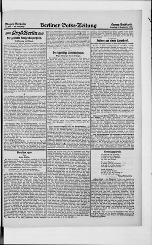 Berliner Volkszeitung vom 19.09.1920