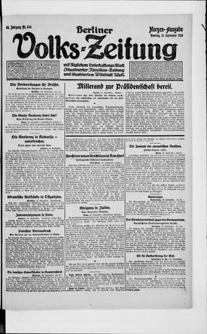 Berliner Volkszeitung vom 21.09.1920